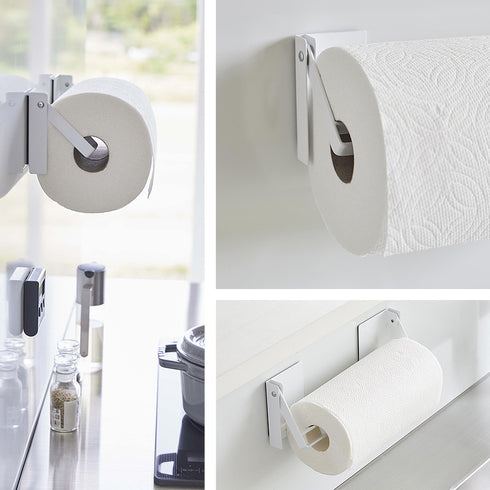 片手でカットマグネット挟み込み式キッチンペーパーホルダー タワー.|s9